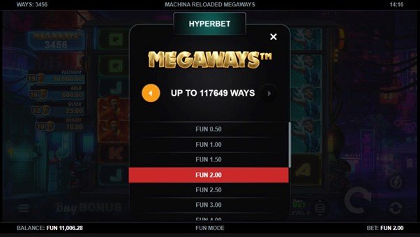 Machina Reloaded Megaways™ Stakes Screenshot