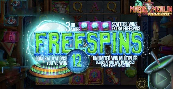 Magic Merlin Megaways™ Free Spins Screenshot