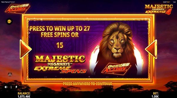 Majestic Megaways™ Extreme 4 Free Spins