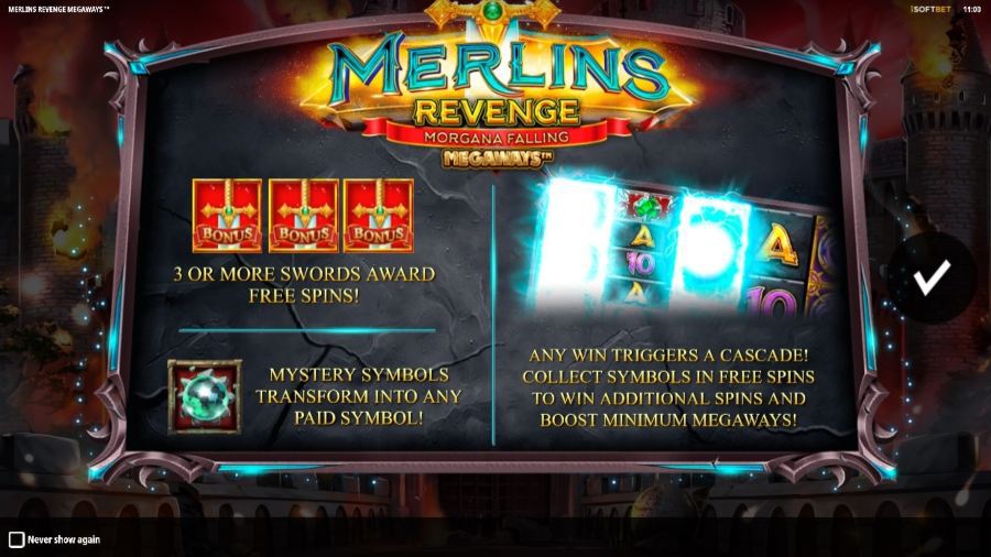 Merlin’s Revenge Megaways™ Bonus Features