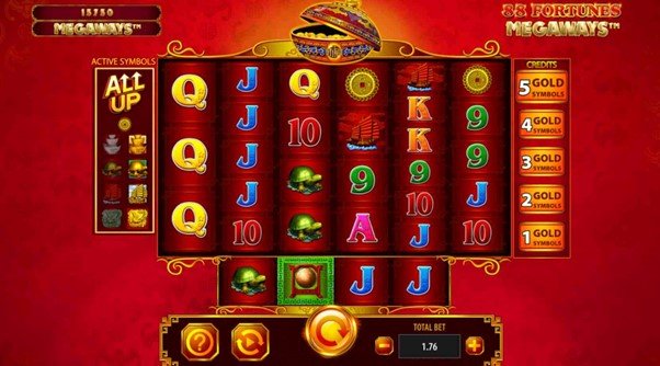 A screenshot from SG Gaming’s 88 Fortunes Megaways™.