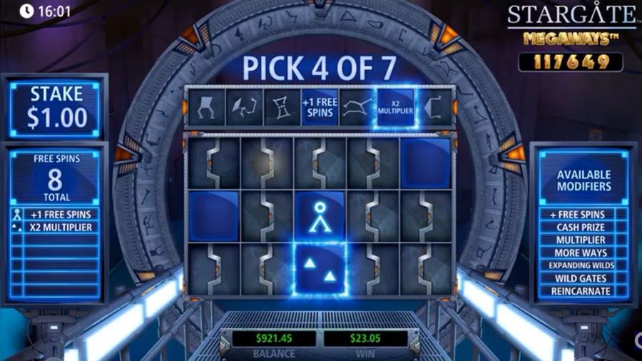 Stargate Megaways™ Bonus Game