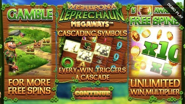 Wish Upon a Leprechaun Megaways™ Opening Screen