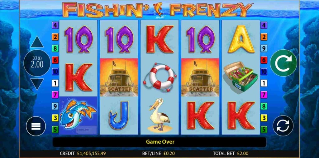 fishin frenzy screenshot