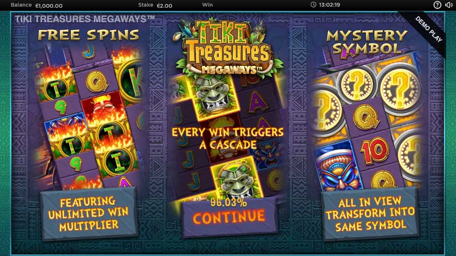 Tiki Treasures Megaways™ Features