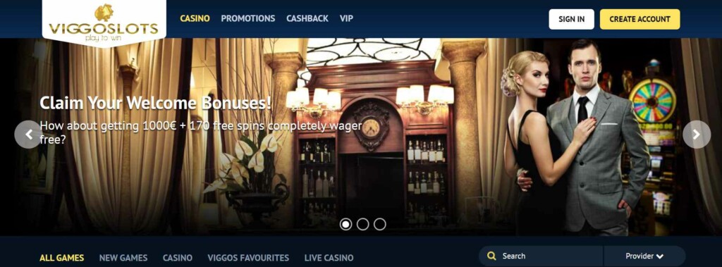 viggoslots casino lobby