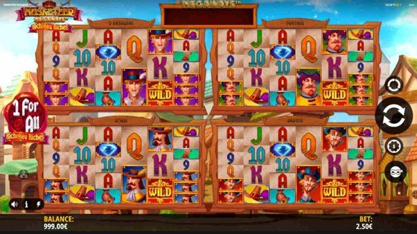 Musketeer Megaways™ 1forAll Mode Screenshot