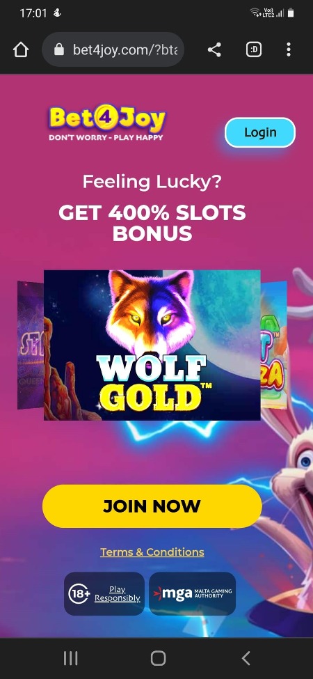 Bet4Joy Casino mobile