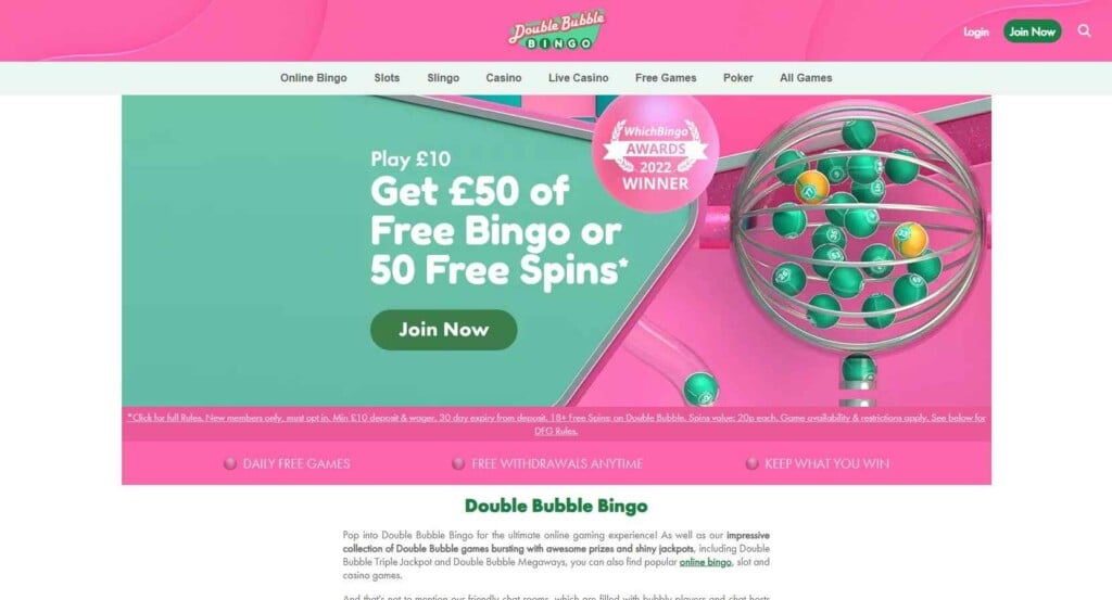Double Bubble Bingo Gamesys