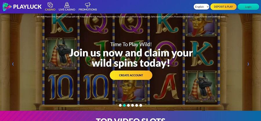 Playluck 10 Deposit Min