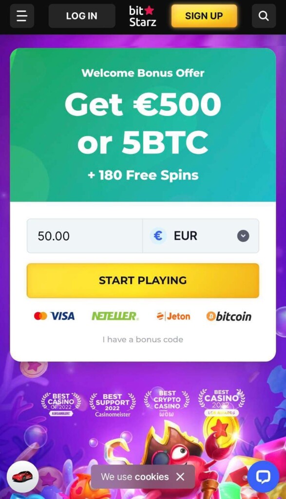 BitStarz mobile Ethereum