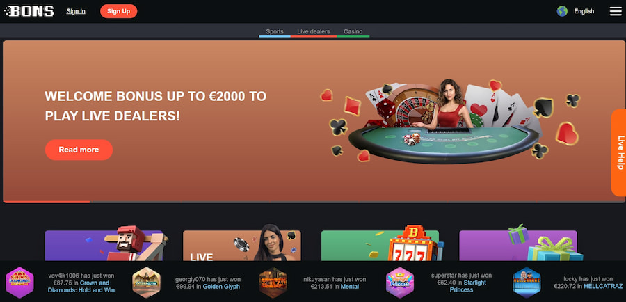 Bons Casino New Casino