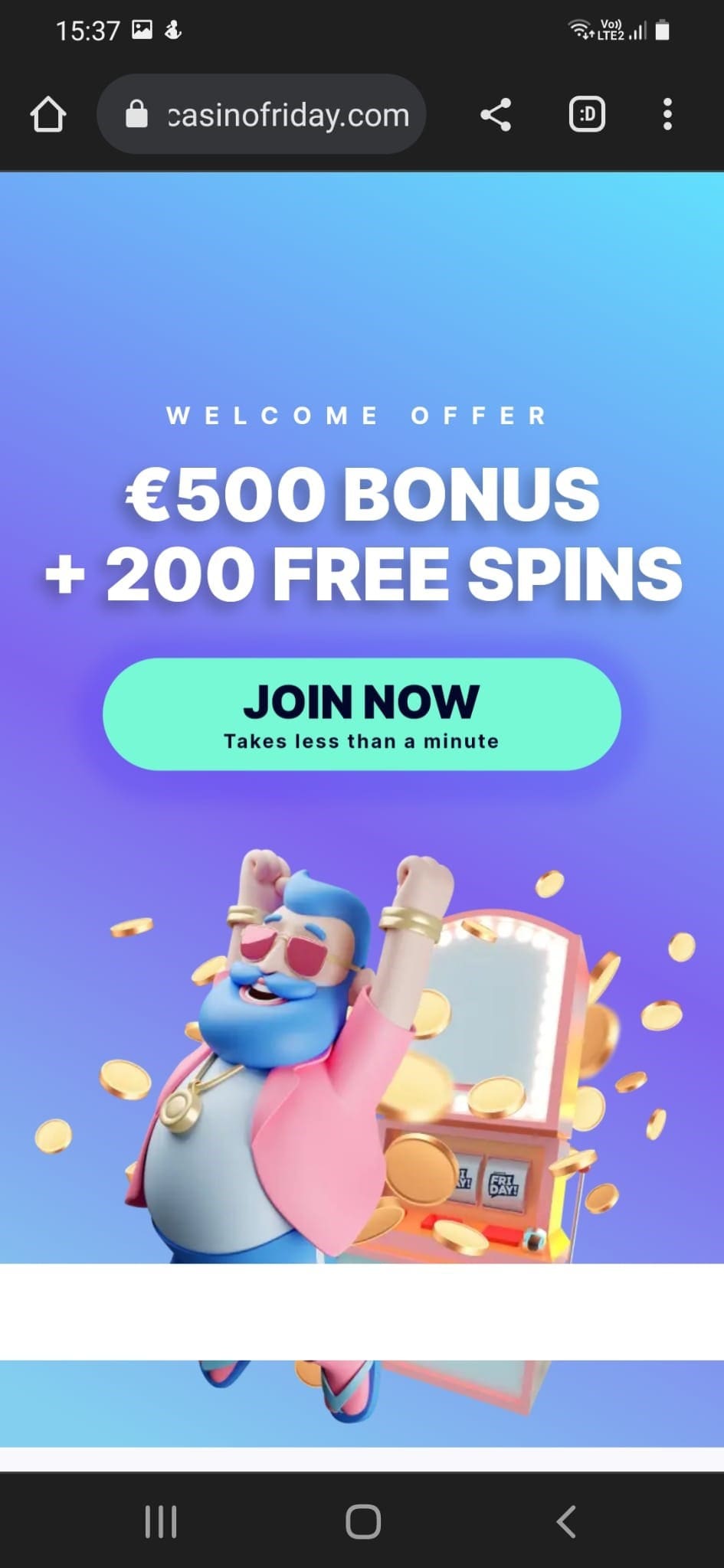 CasinoFriday mobile Ethereum