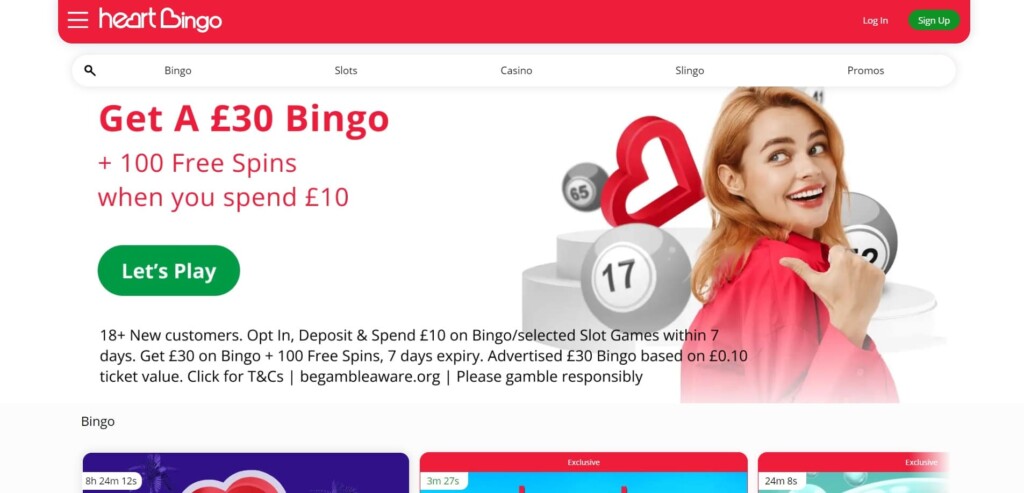 Heart Bingo Welcome Offer