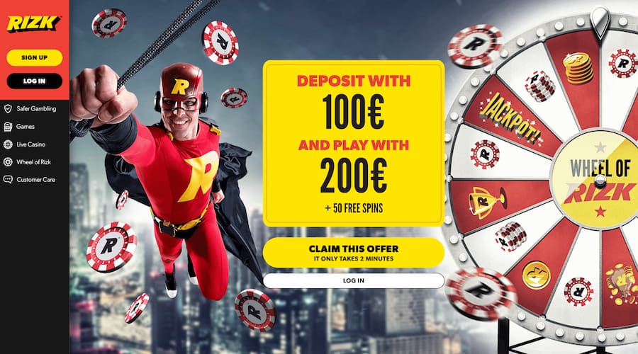 RIzk Casino 100 Bonus