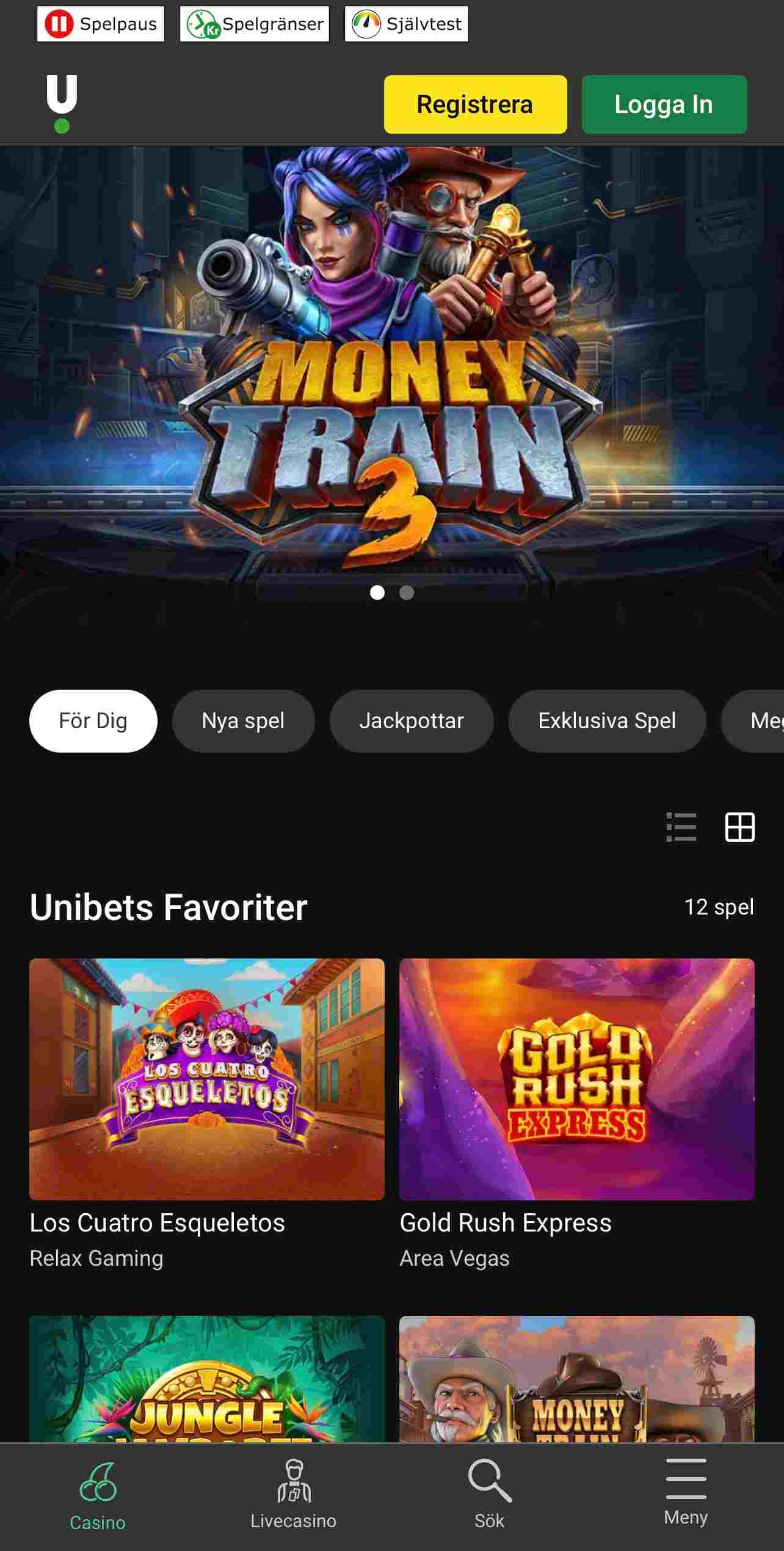 Unibet Sweden App
