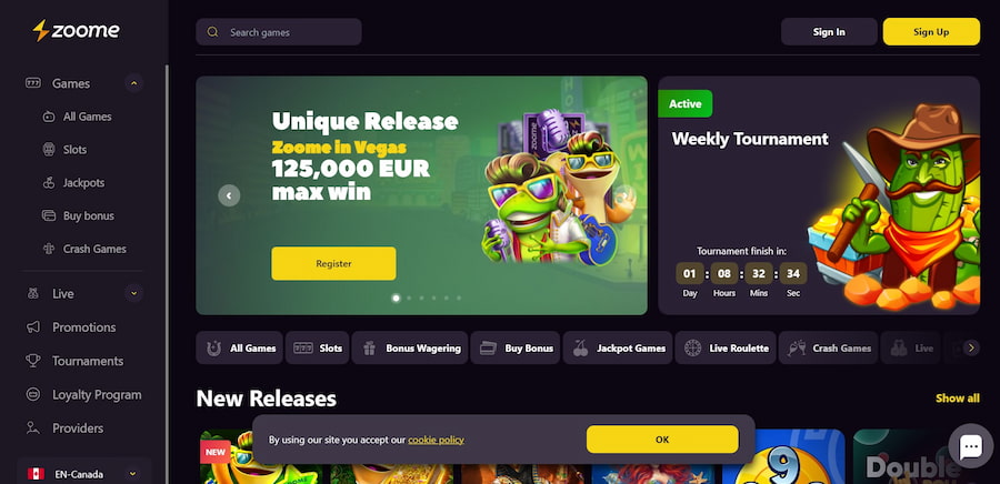 Zoome Casino New Casino