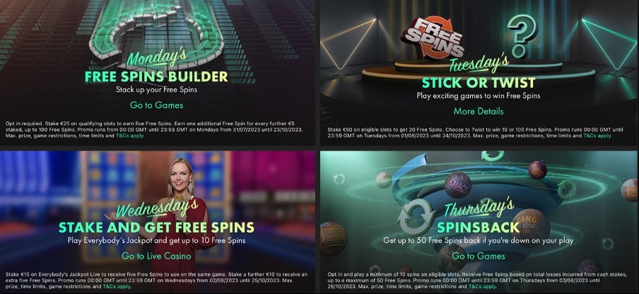 Bet365 Free Spins Offer