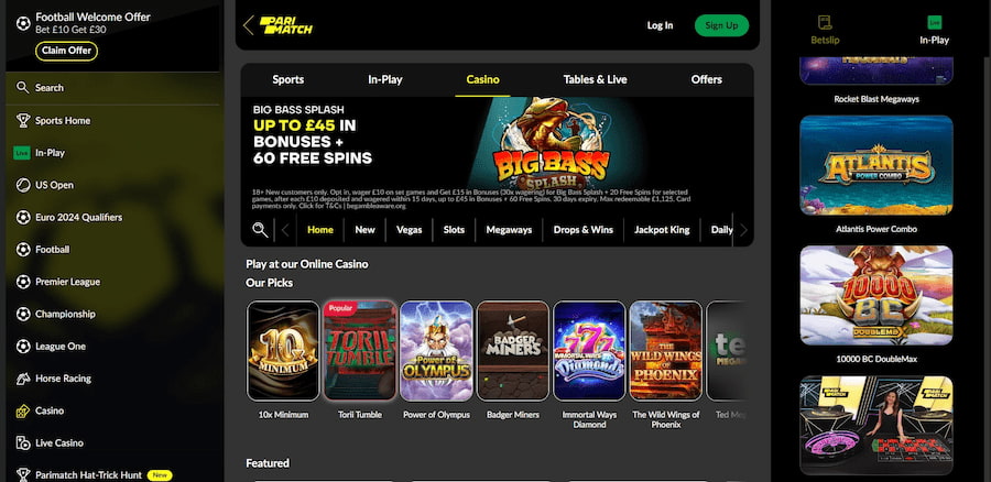 Parimatch UK Casinos