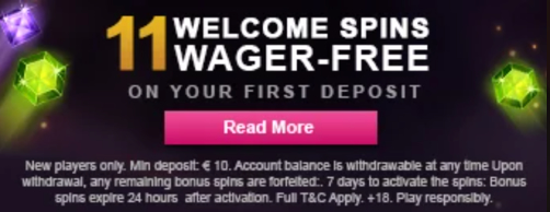VideoSlots Free Spins Offer