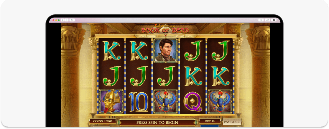 book of dead screenshot