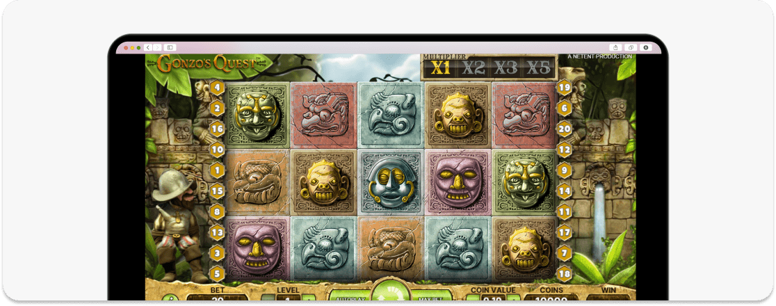 gonzos quest screenshot
