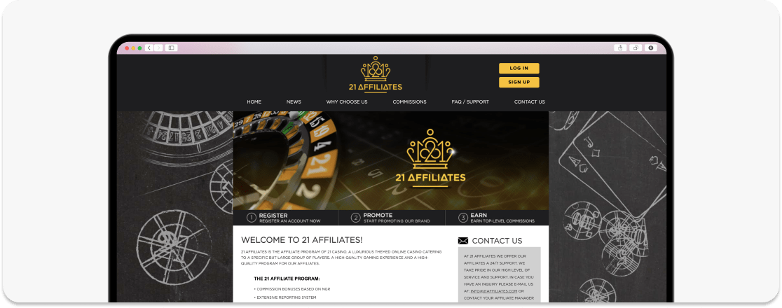 Twentyone affiliates