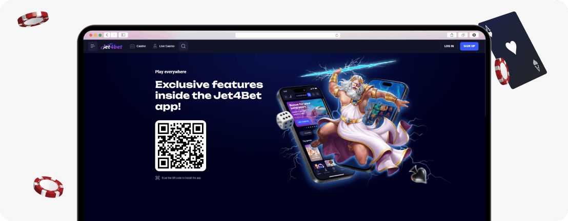 Jet4Bet mobile app