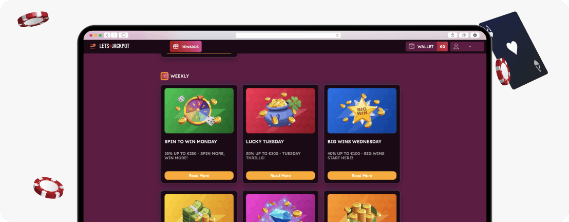 LetsJackpot Casino promotions