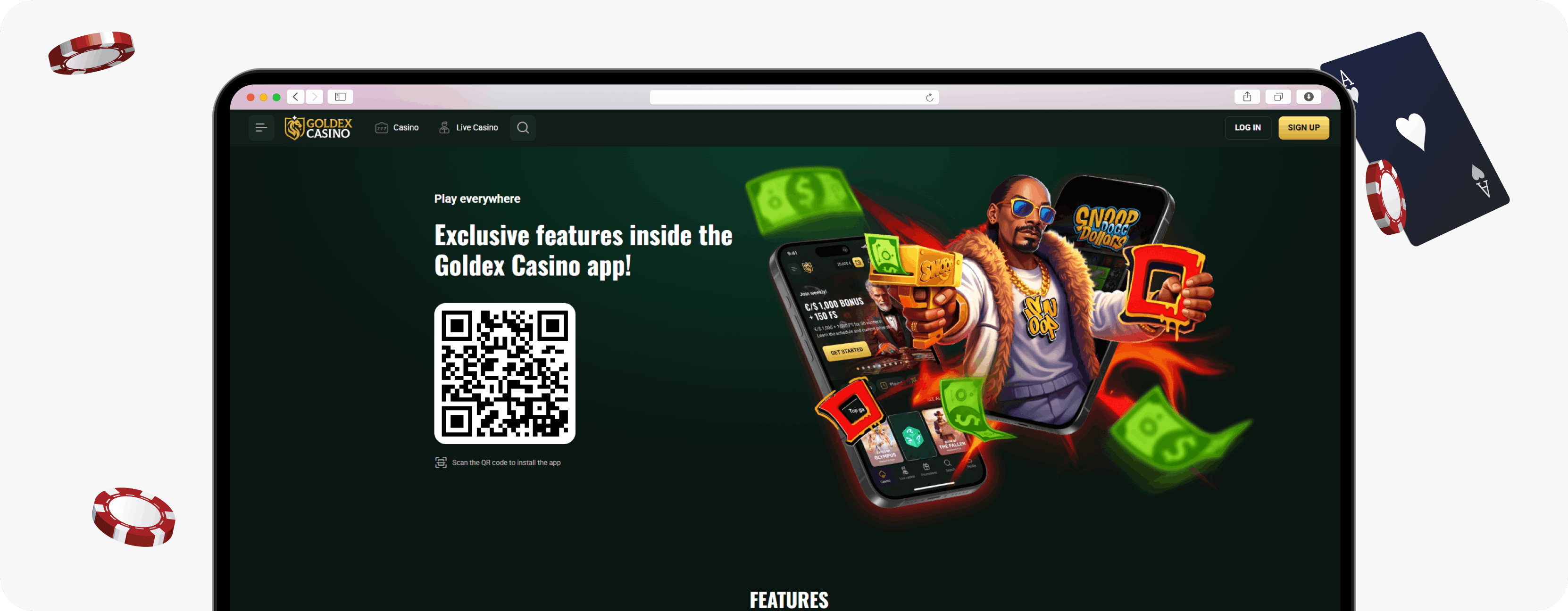 Goldex Casino mobile app
