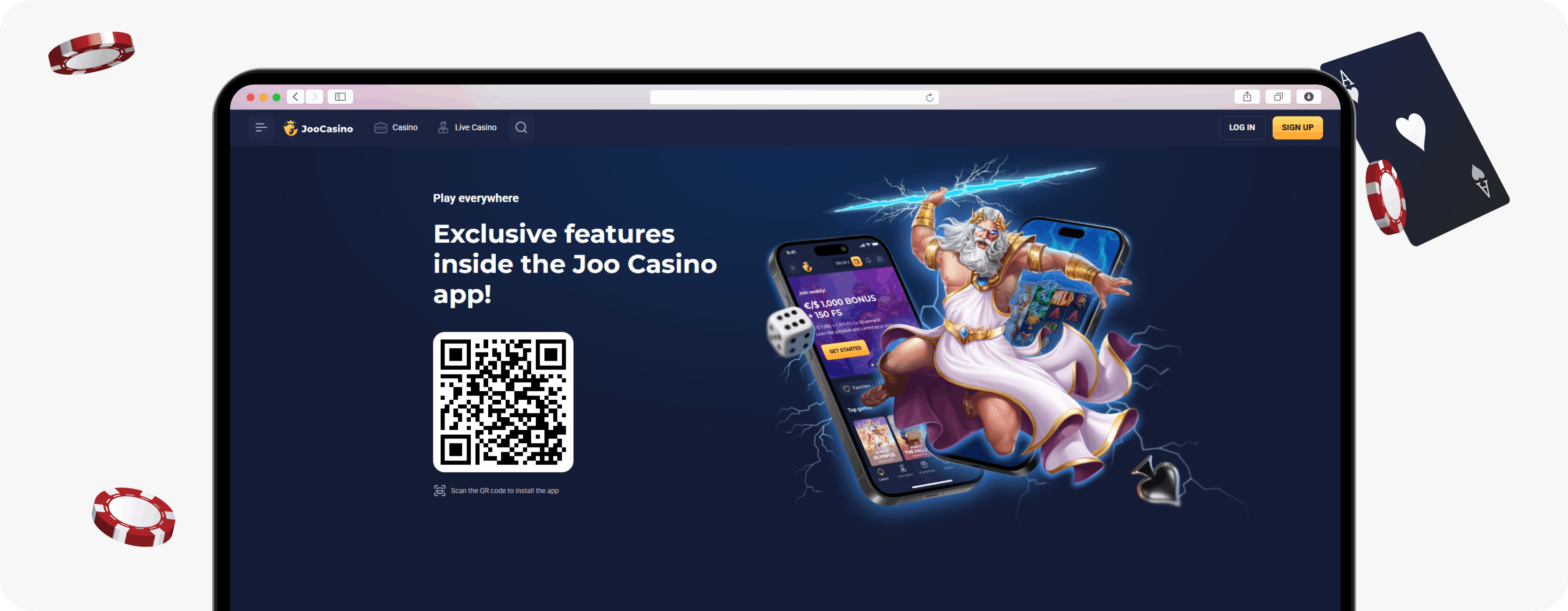 Joo Casino mobile app