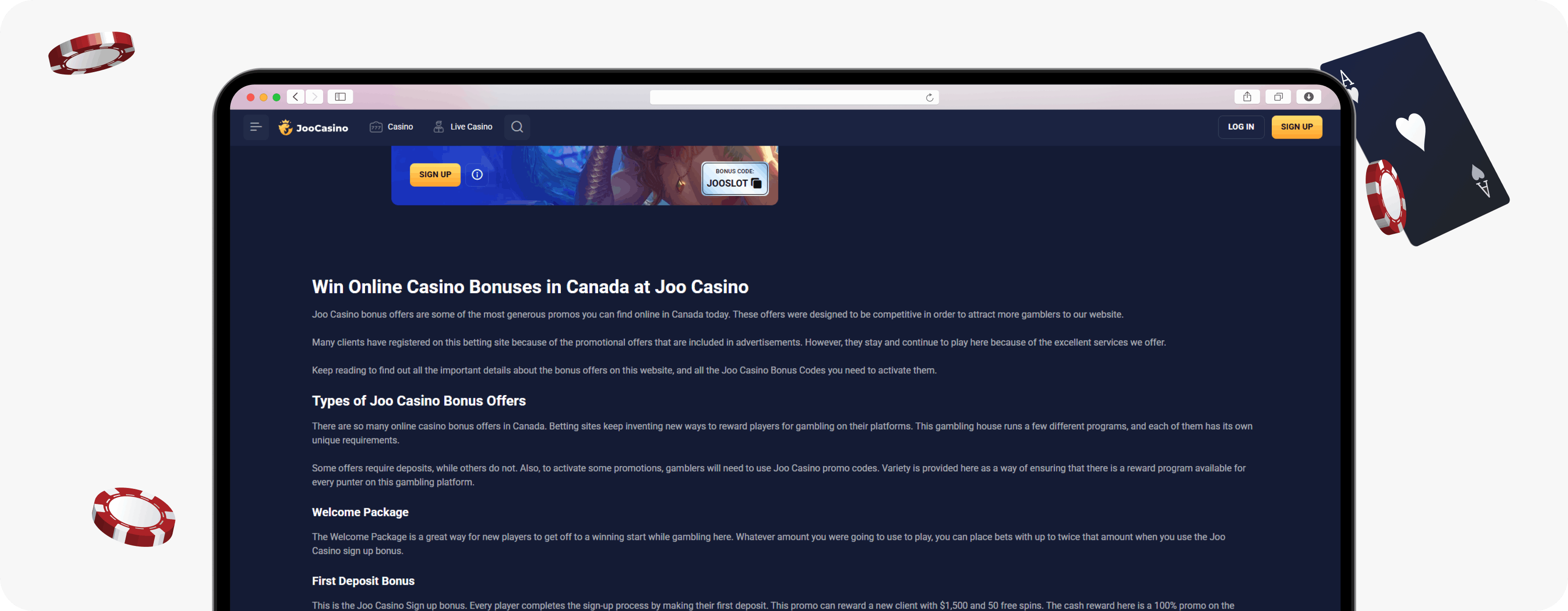 Joo Casino older promotions