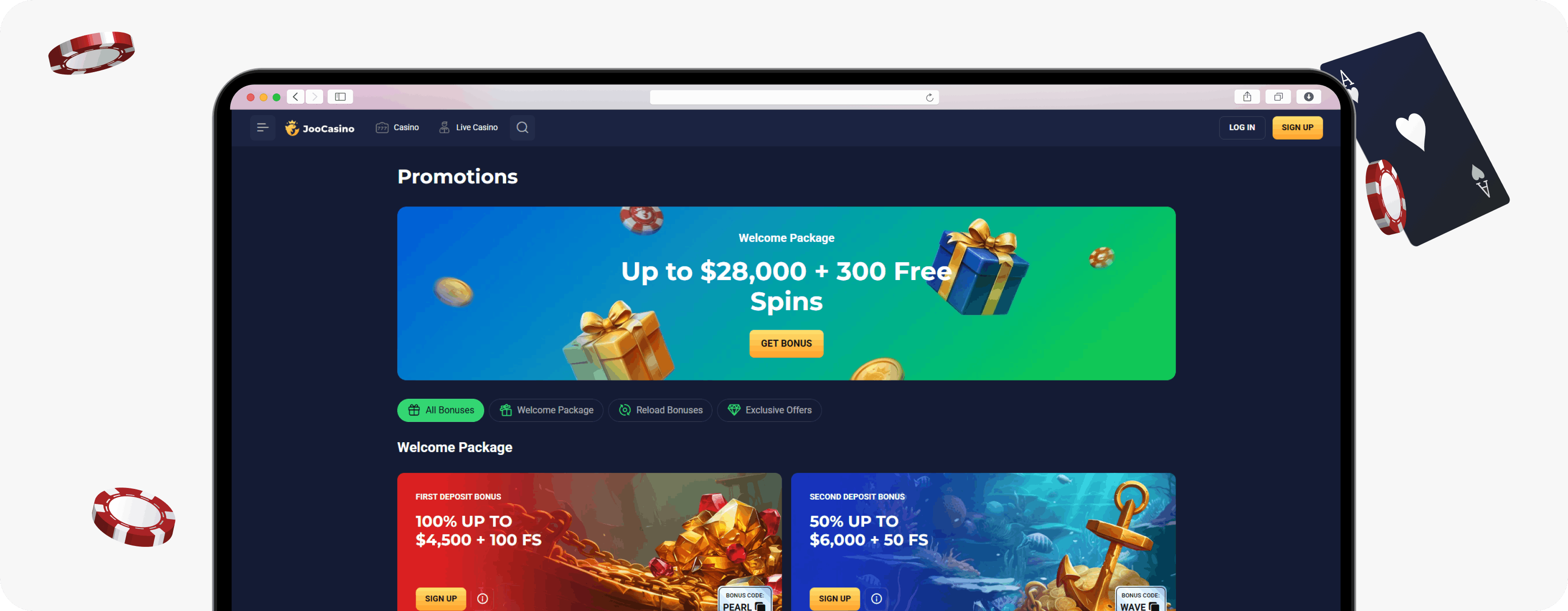 Joo Casino promotions