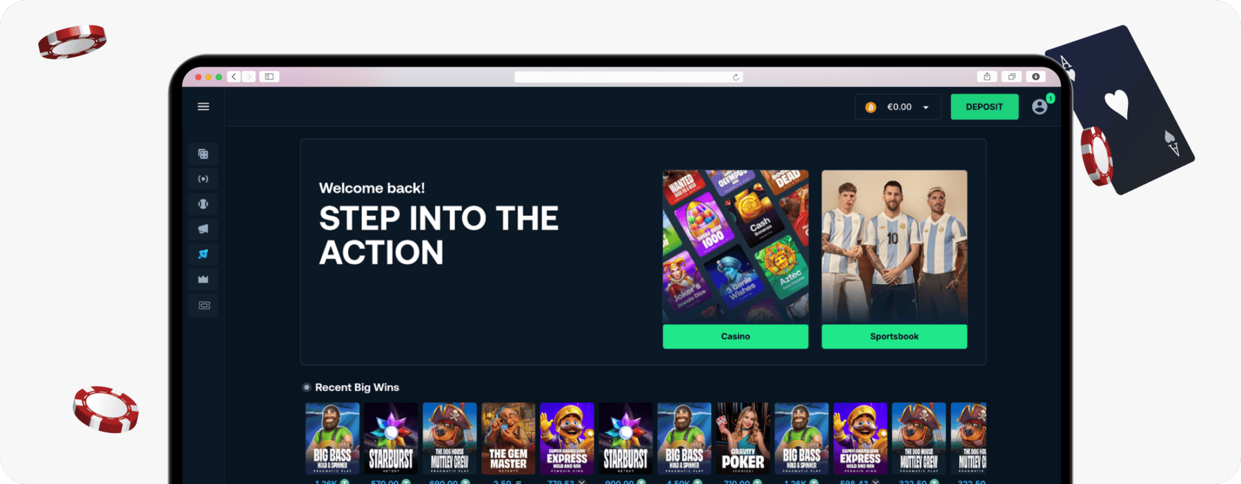 screenshot of betpanda homepage