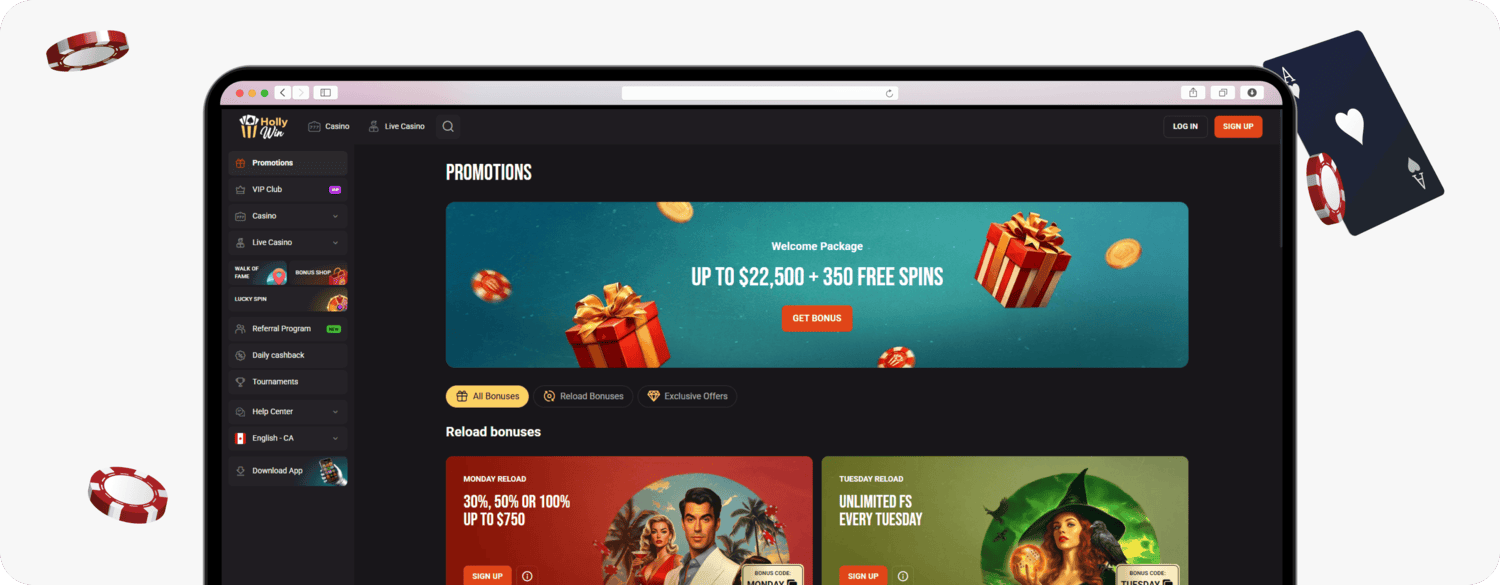 Hollywin Promos