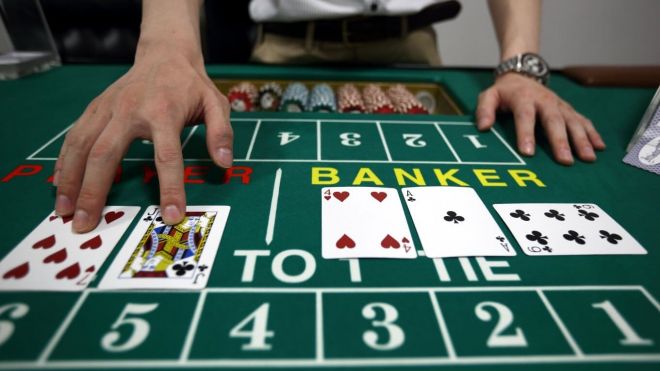 baccarat table